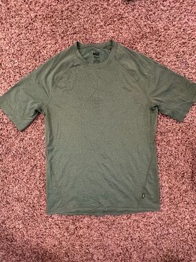 REI Men's Short Sleeve Tee - Olive Green
